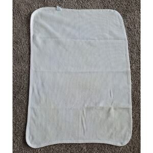 Vintage Curity Yellow Waffle Weave Thermal Receiving Baby Blanket Cotton 36 X 28